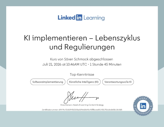 KI implementieren – Lebenszyklus und Regulierungen